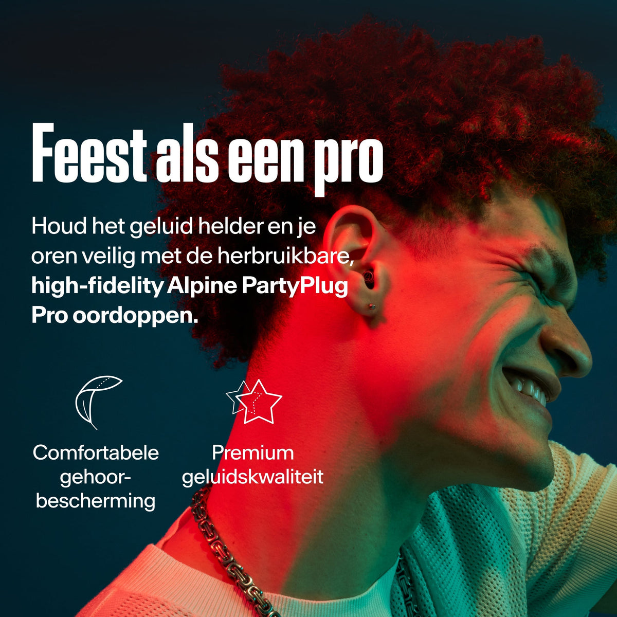 Alpine PartyPlug Pro festivaloordoppen black #color_black #lang_nl
