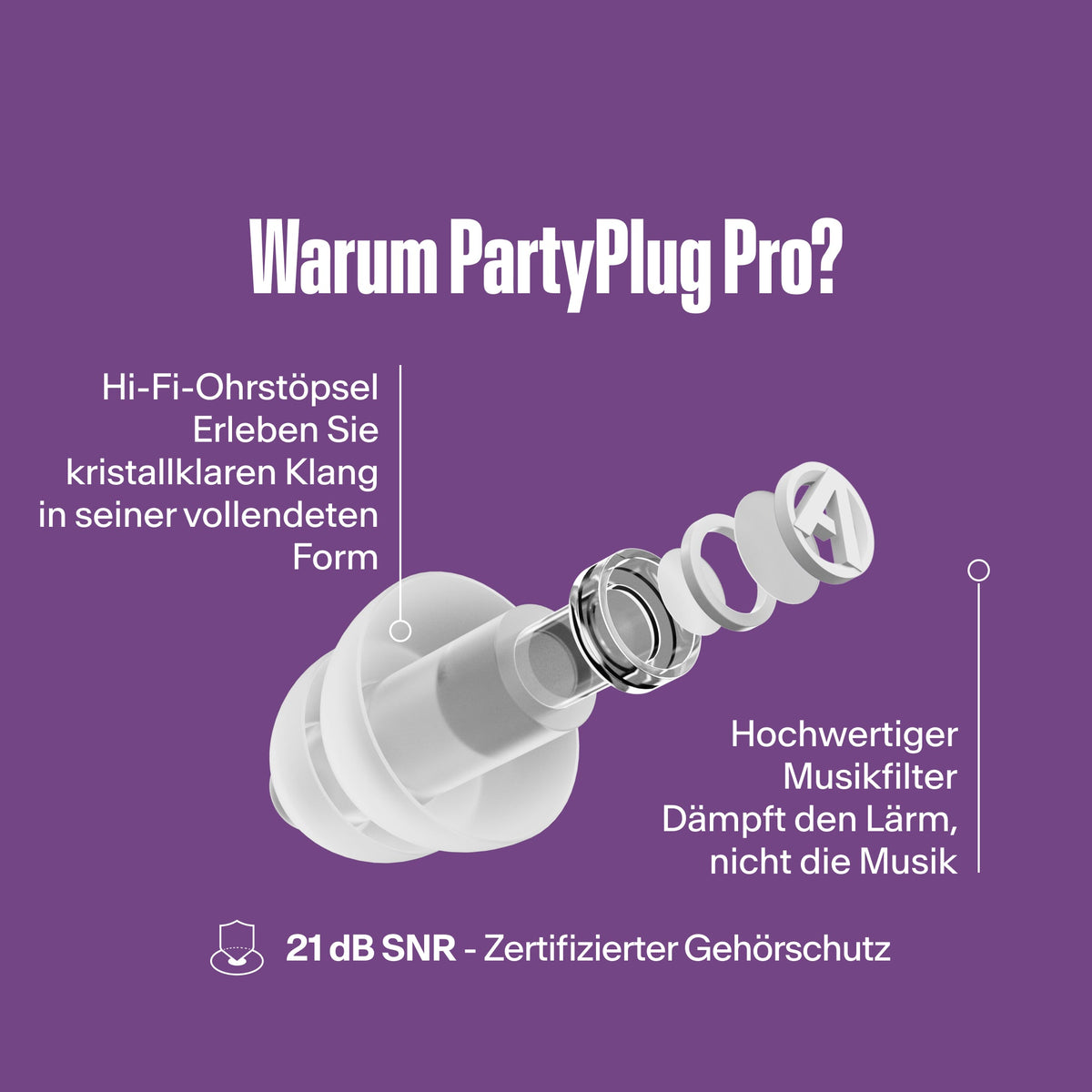 Alpine PartyPlug Pro #color_transparent #lang_de