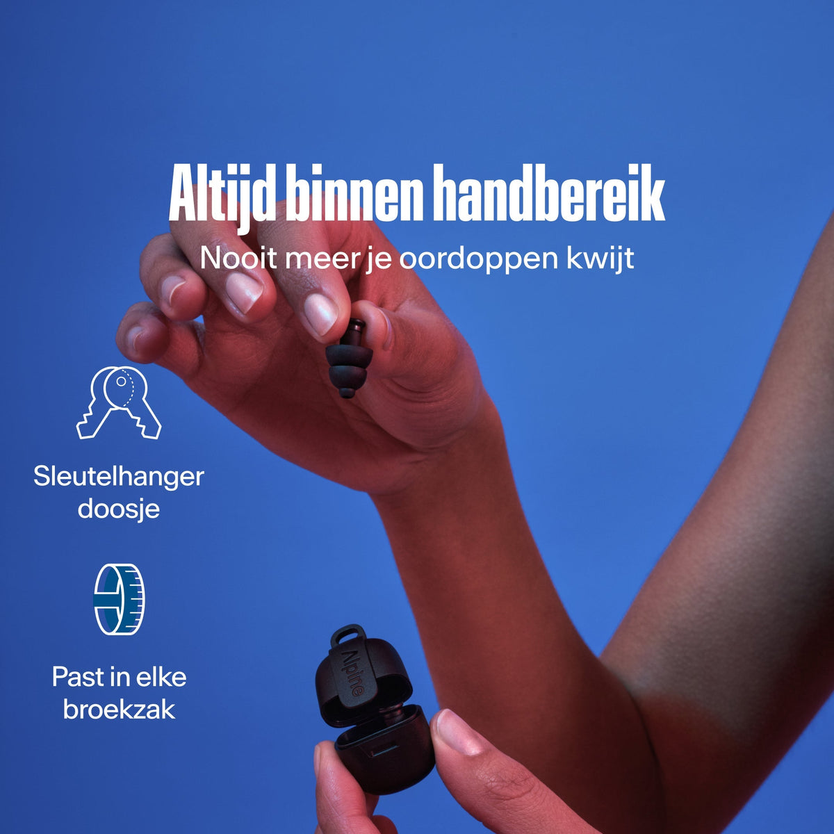 Alpine PartyPlug festivaloordoppen zwart #color_black #lang_nl