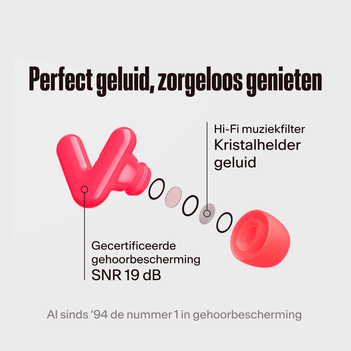 Alpine Tune Filter im Detail gezeigt in neon pink #color_neon-pink #lang_nl