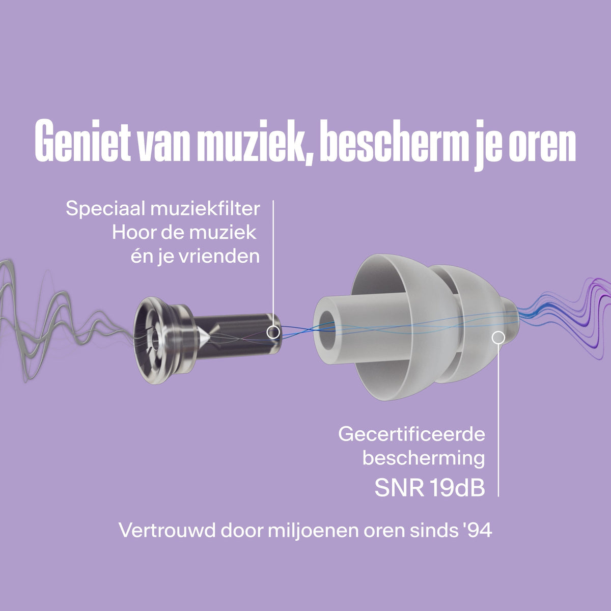 Alpine PartyPlug festivaloordoppen transparant #color_transparent #lang_nl