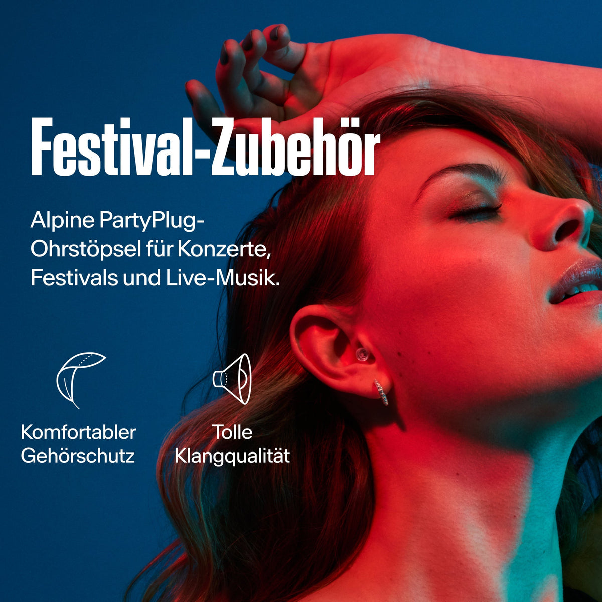 Alpine PartyPlug Festival-Ohrstöpsel transparent #color_transparent #lang_de